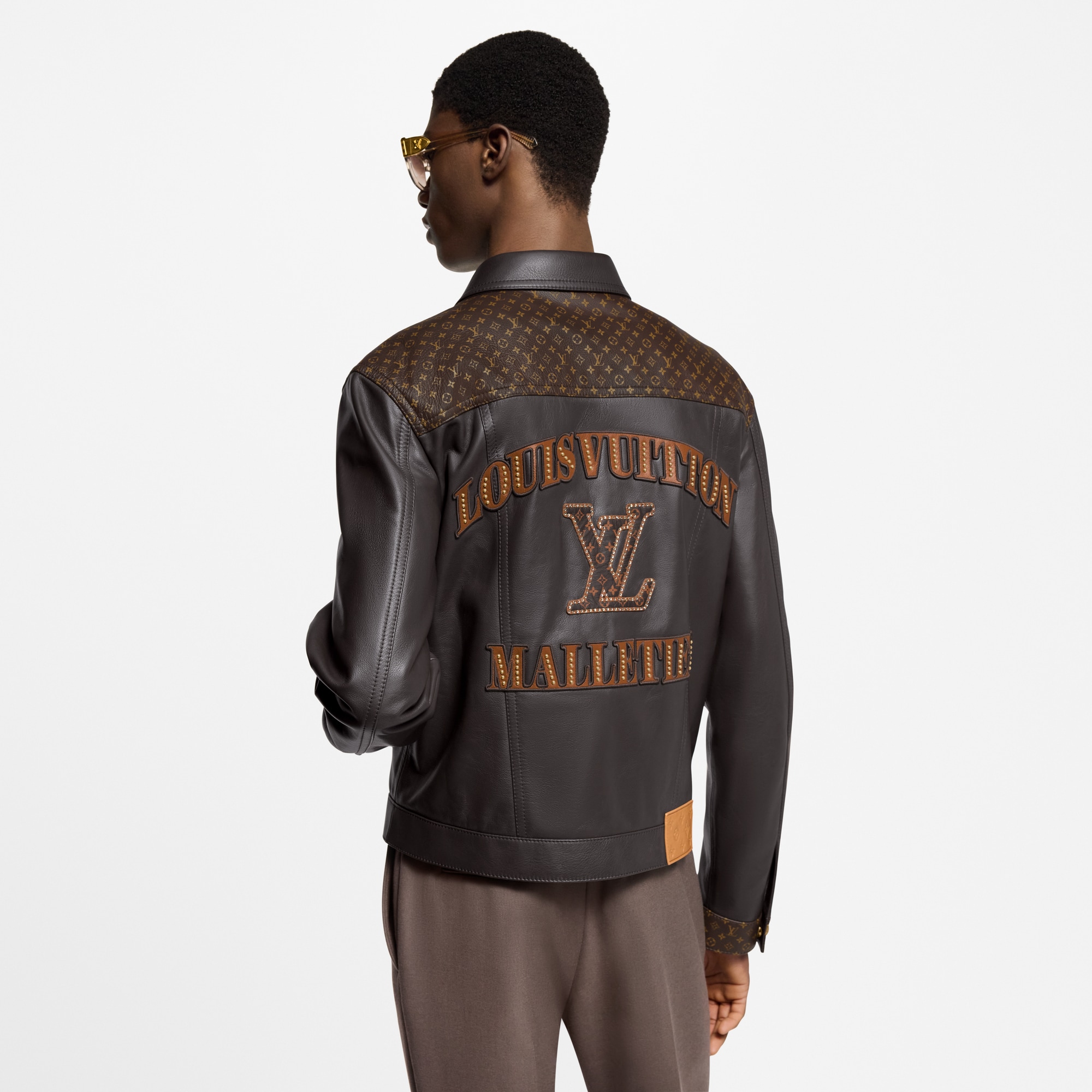 Embellished Leather Trucker Jacket - Ready-to-Wear | Louis Vuitton